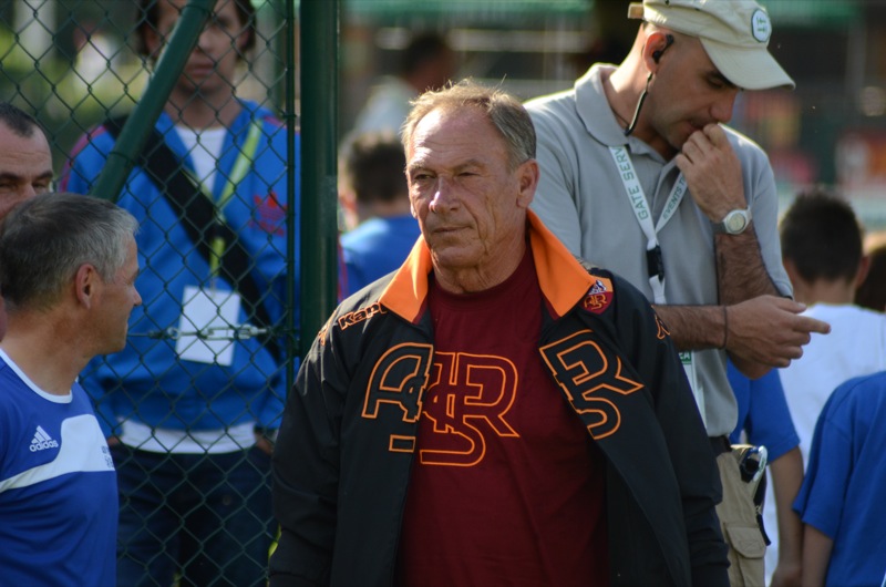 Zdenek Zeman - ritiro A.S. Roma 2012 - amichevole - 14 luglio