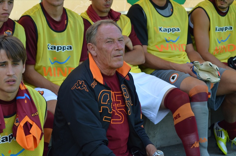 Zdenek Zeman - ritiro A.S. Roma 2012 - amichevole - 14 luglio