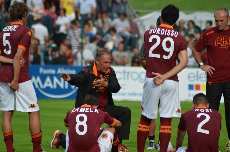 Zdenek Zeman - ritiro A.S. Roma 2012 - amichevole - 14 luglio