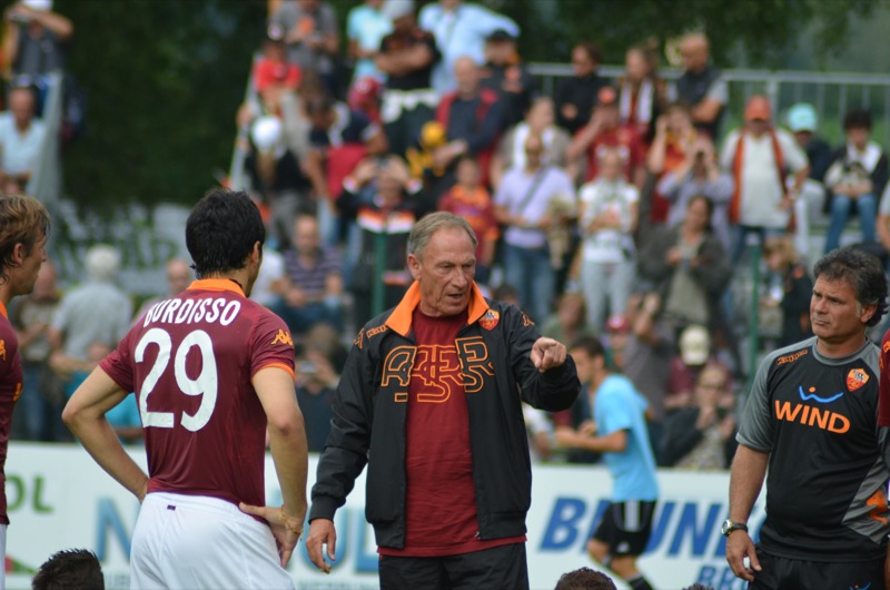 Zdenek Zeman - ritiro A.S. Roma 2012 - amichevole - 14 luglio
