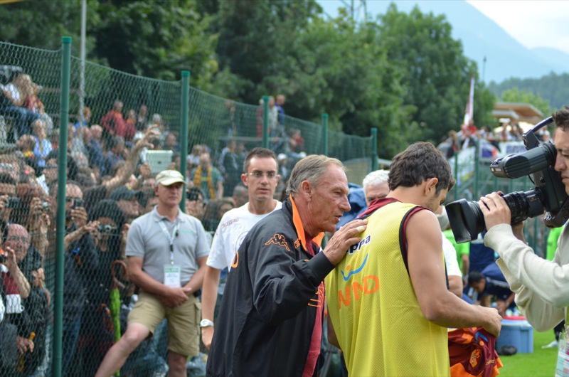 Zdenek Zeman - ritiro A.S. Roma 2012 - amichevole - 14 luglio