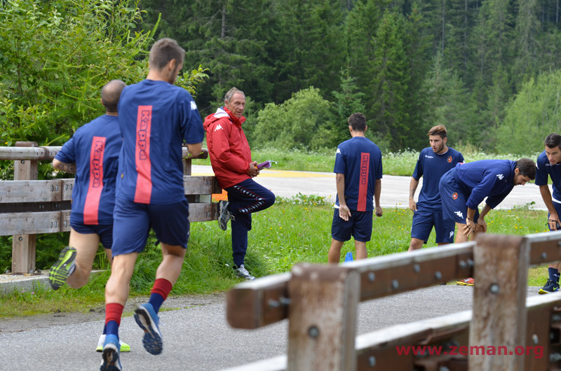 Zdenek Zeman - ritiro precampionato del Cagliari a Sappada