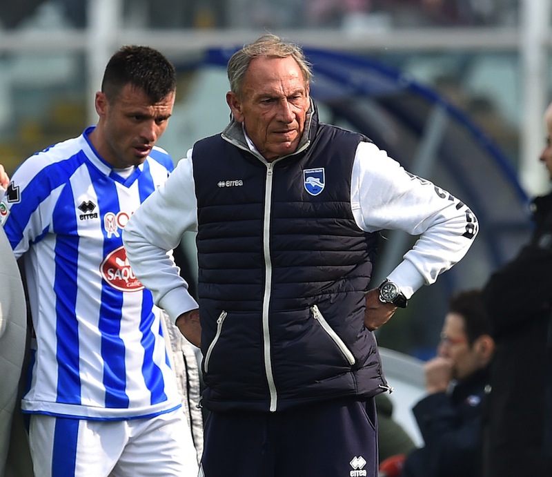 Pescara - Milan 1-1: Zdenek Zeman