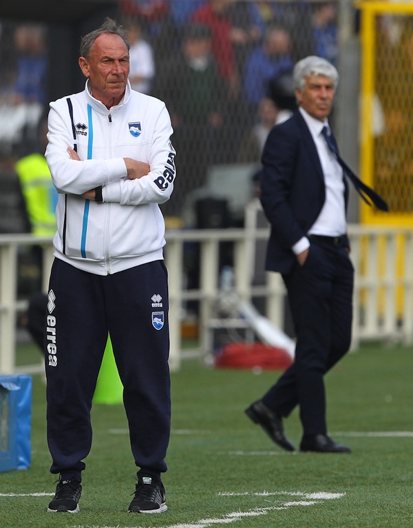 Zdenek Zeman durante Atalanta - Pescara 3-0